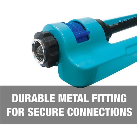 Indestructible Metal Base Oscillating Sprinkler with Adjustable Spray, 3600-Sqft - Picture 5 of 5